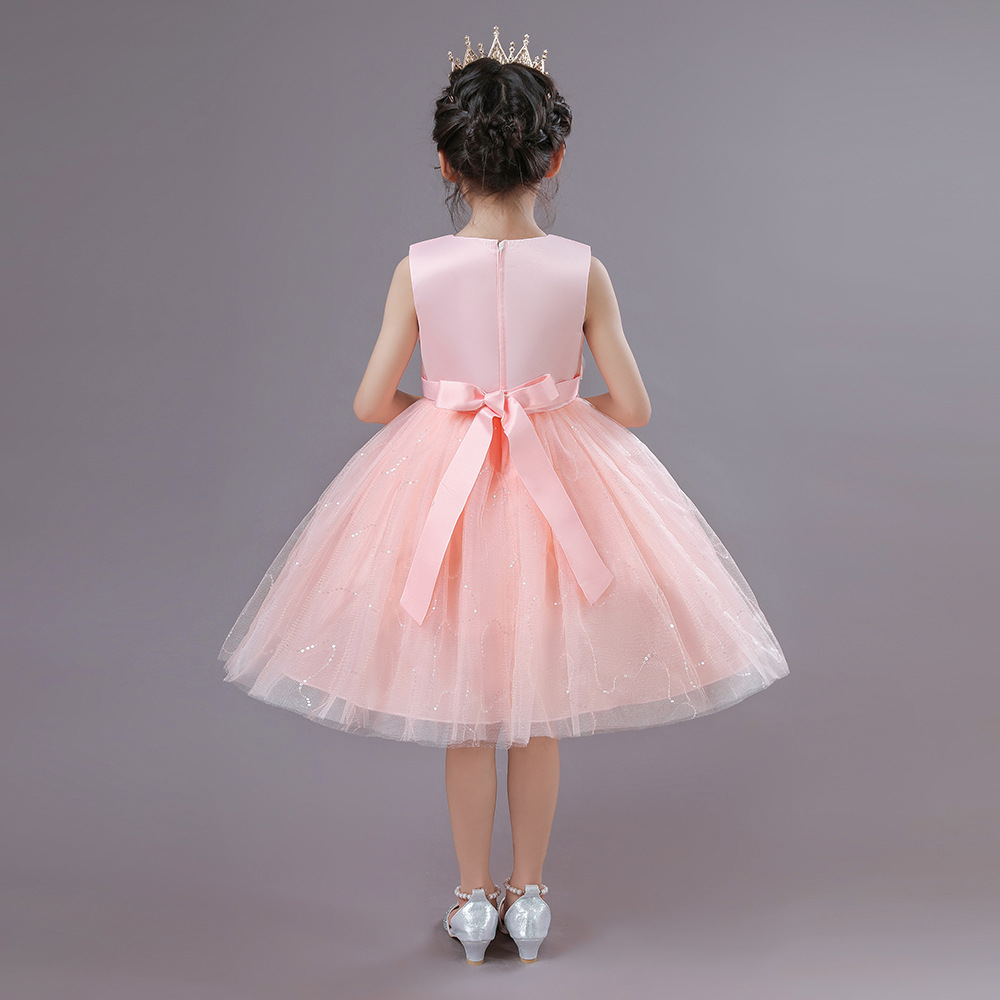 Oude Schoenmaker ETS NF41358 Meisjes Jurken Kinderen Jurk Mesh Puffy Rok Prinses Meisje High-end Piano Kostuum Luxe Maatwerk