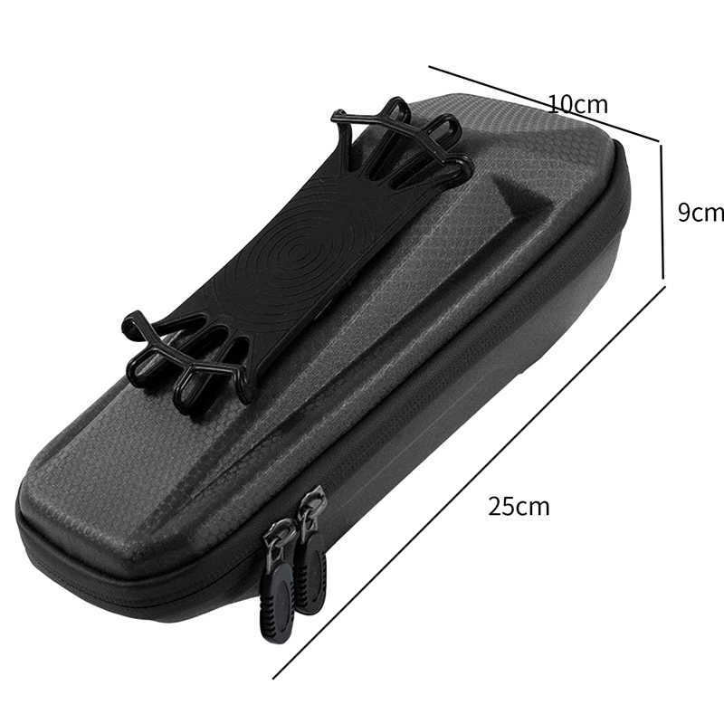 Cadre avant de vélo de sacoches avec support de téléphone étanche EVA coque rigide sac de guidon pour accessoire de vélo de vélo 0201