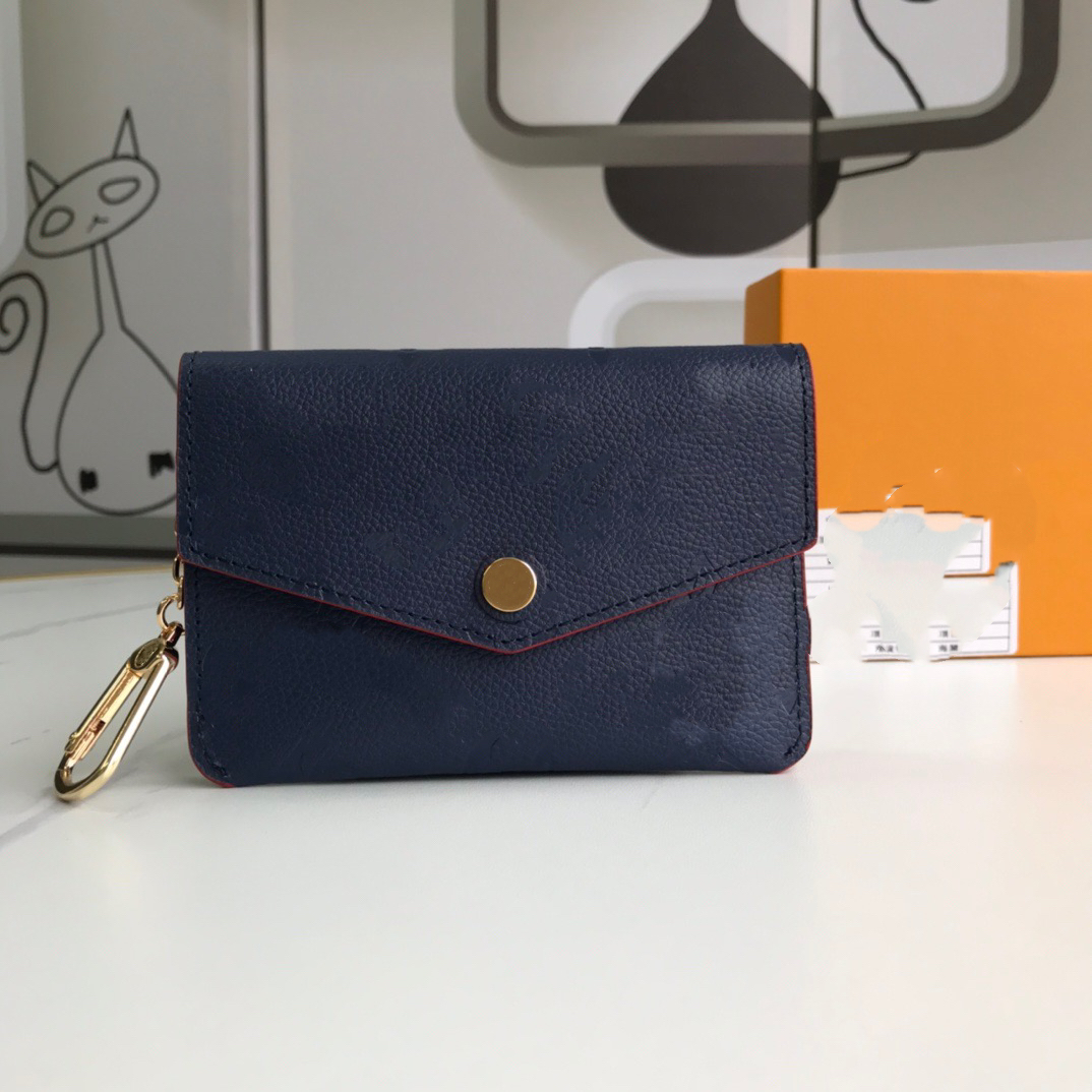 Gedruckte Lederschlüsselhalter Brieftaschen mit Deckmantel quadratischer Formumschlagsty