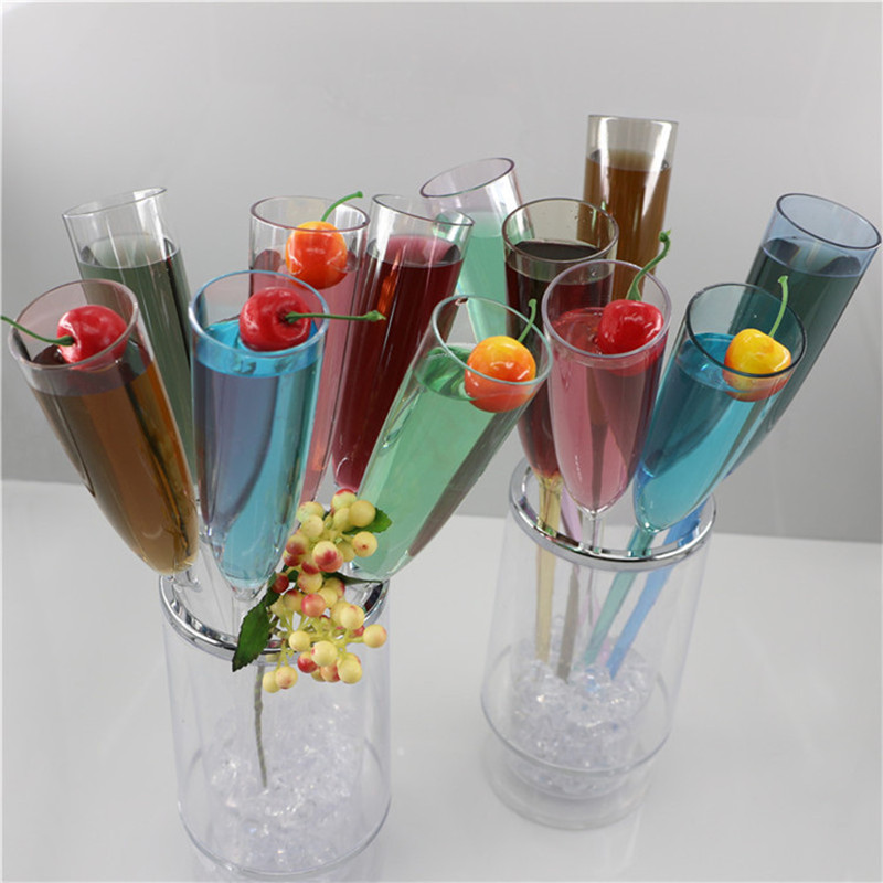 Kunststoff Strand Weingläser Bar Hochzeit Party Champagner Cocktail Kelch Glas Tasse