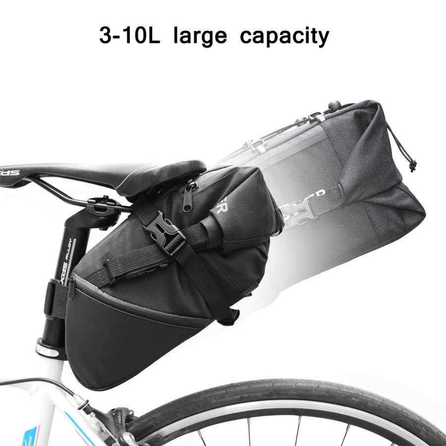 Newboler 2020 Bike Bag Back Bicycle Saddle Hail Seat водонепроницаемые пакеты для хранения велосипедные паннеры аксессуары 10 л Max 0201