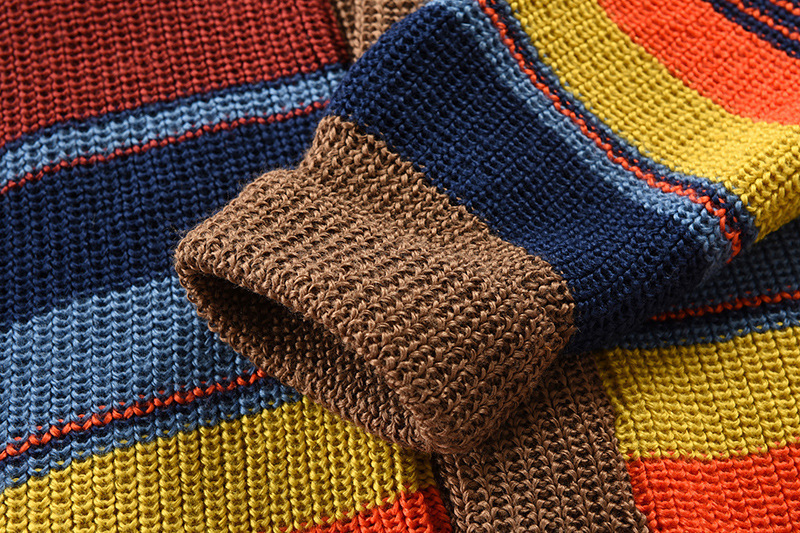 Męskie swetry dzianinowe kurtka swetra jesień i zimowe lapy kolorowe kolor 230131