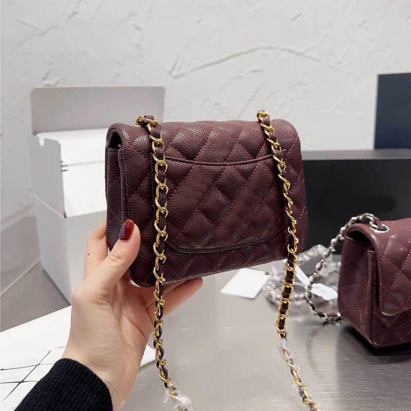 Elmas omuz çantaları tasarımcı çanta bayanlar mini zincir crossbody çantalar kadın cüzdan all-mwch sevimli cowhide çantalar cüzdanlar 230201