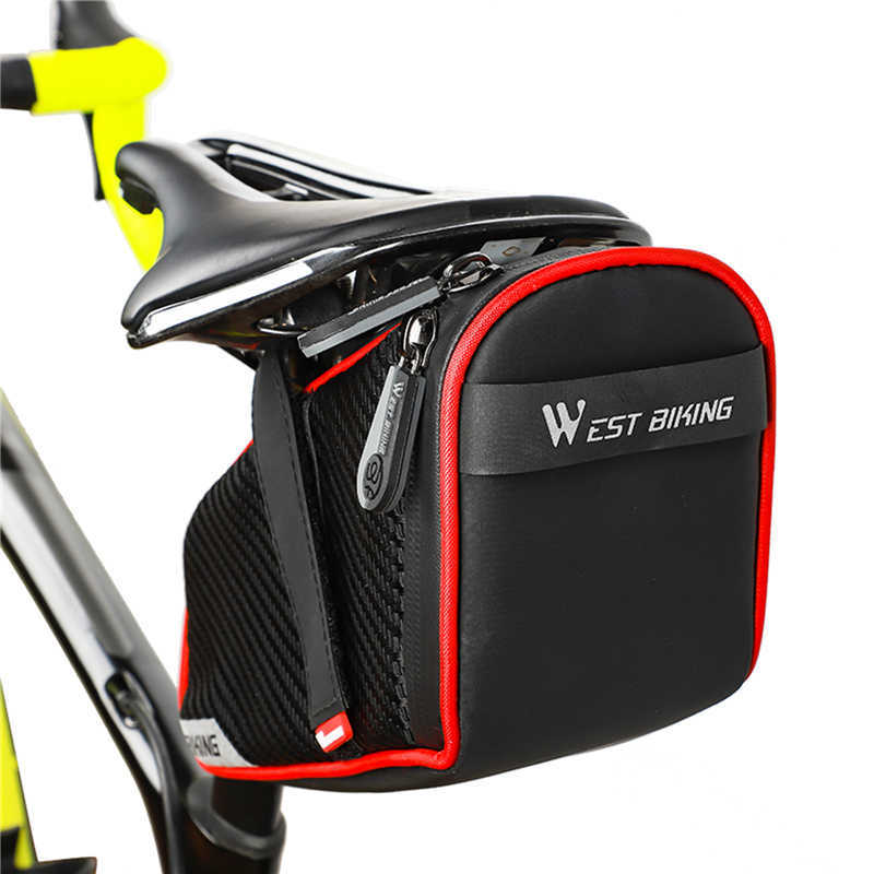 Panniers Waterproof Seat Cycling Accessories MTB Cykel Sadel Reflective Pannier Bakcykel Sittstolpe Påsar 0201