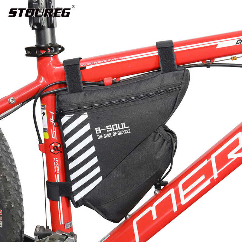 Triangolo impermeabile borse laterali Ciclismo Telefono Bici Tubo Borsa da sella Borsa da sella Accessori biciclette 0201