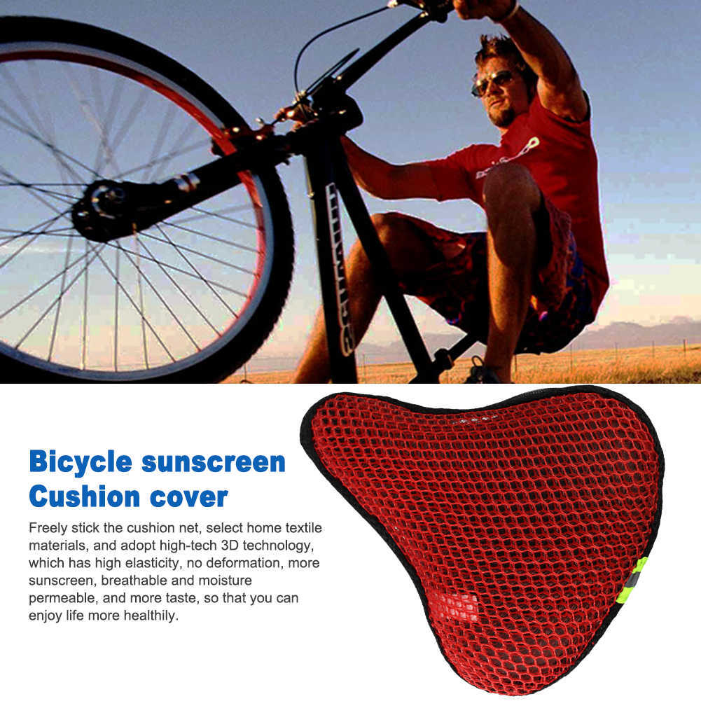 s Sun Protection 3D Soft Bike Cycling Silicone Seat Cushion Saddle Cover For Bicycle Accessories 0131