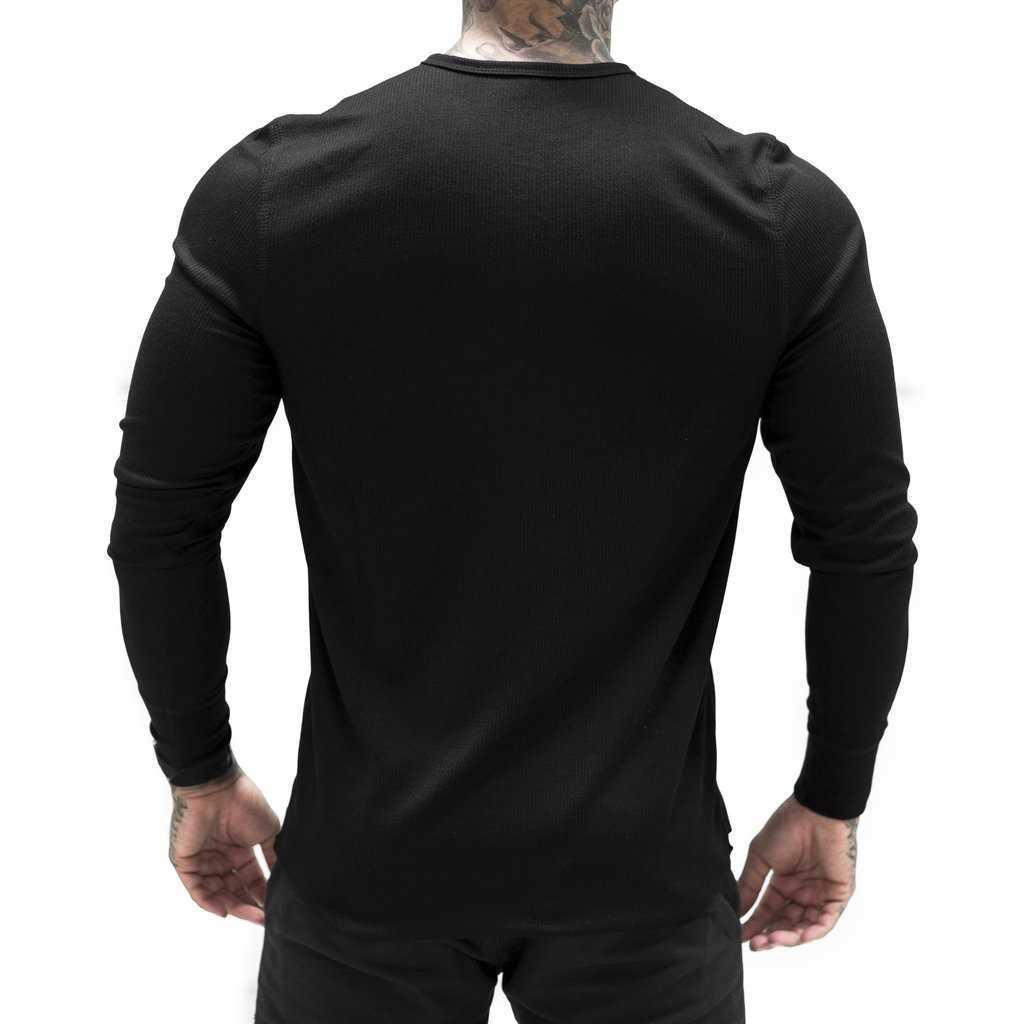 T-shirt da uomo 2022 New Man Fashion T Shirt Casual Fashion Tinta unita Manica lunga Polo sottile di alta qualità Uomo Gym Fitness T-shirt Y2302