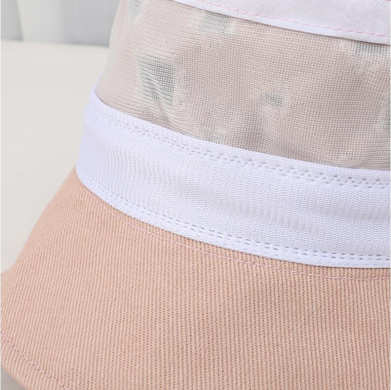 Bucket Cap Lattice Sun Fisher Hats Ripped Round Flat Top Wide Brim Fisherman Hat Summer Beach Caps Casual Gift Fashion Accessories BC255