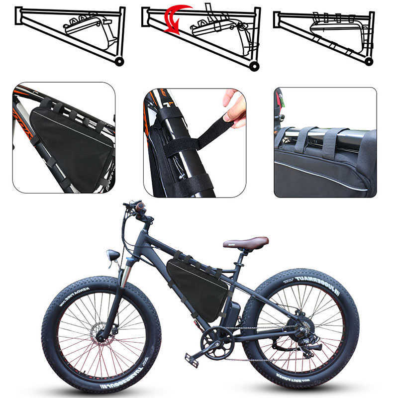 18650 Cell 48V بطارية 36V Ebike Batike Bative Triangle Bag Battery 15ah 20ah Bafang 1000W 750W 500W Pack