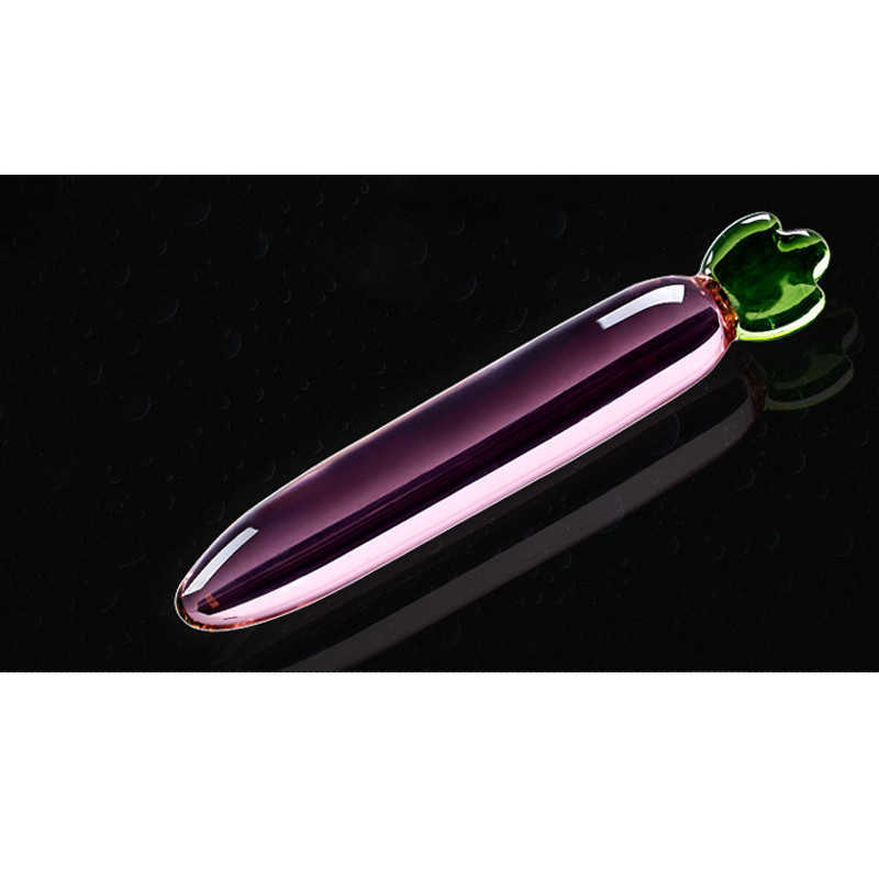 Dildo Glass for Women Masturbation Sex Toy Fruit Vegetable Artificial Penis Anal Plug Tune Gays Product 0804