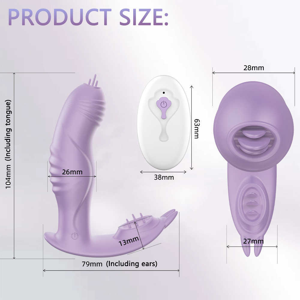 NXY Vibrators Powerful Vagina Vibrator Clitoris With Tongue Licking Nipple Clit Female Vacuum Stimulator Adults Sex Toys For Woman