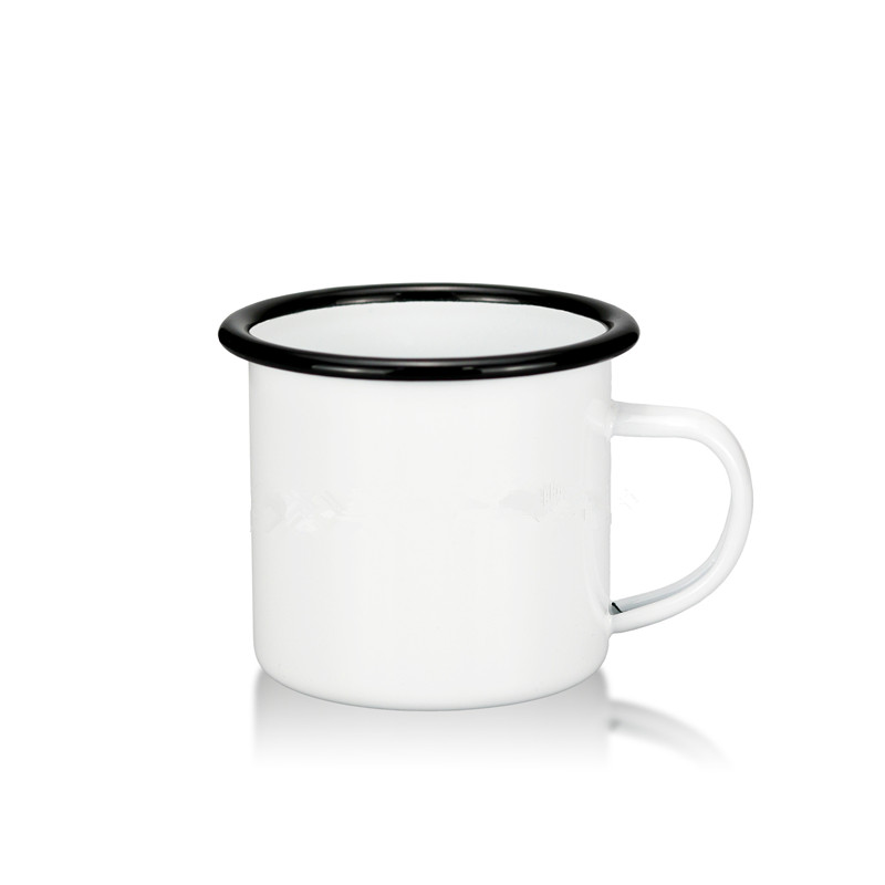 11 once 12 once logo personalizzato smalto tazza sublimazione vuoto falò campeggio acciaio metallo vintage fatto a mano fai da te tazze di caffè tazze di tè bicchiere con manico