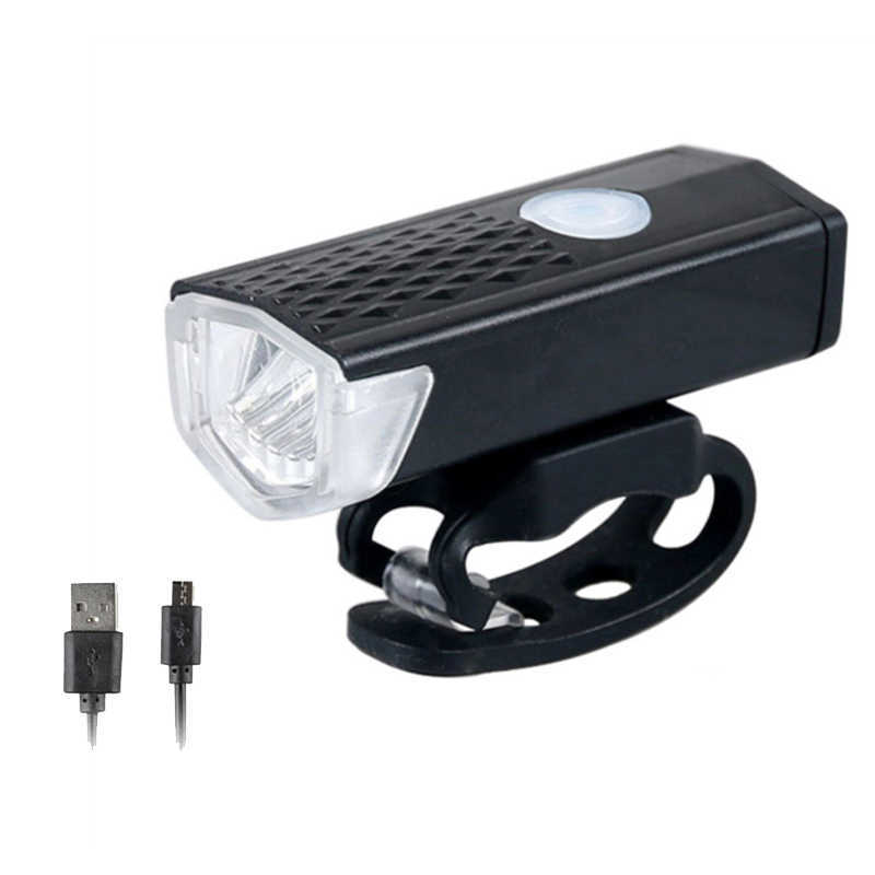 s Set LED USB ricaricabile 350 lumen 3 modalità lampada bicicletta MTB Road Bike fanale posteriore torcia faro 0202