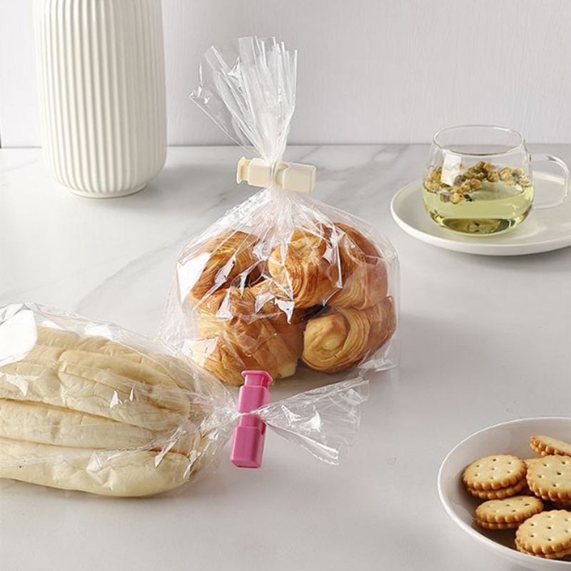 Przenośna torba z chipsami klipsy przekąskowe torba na żywność sprężynowa uszczelniacz Świeży zacisk Plastikowe narzędzie kuchenne