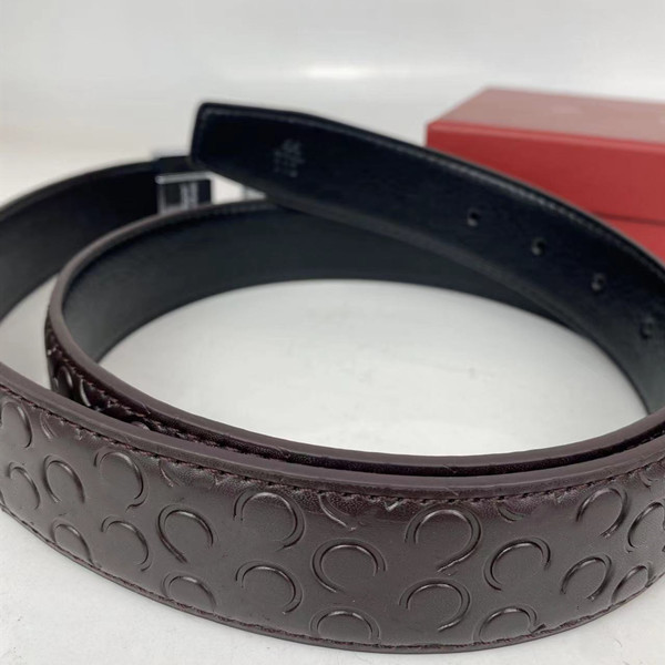 Ceinture en cuir lisse pour hommes, ceinture de luxe de styliste, grande boucle, chasteté masculine, haut à la mode, entier 294B, 2023