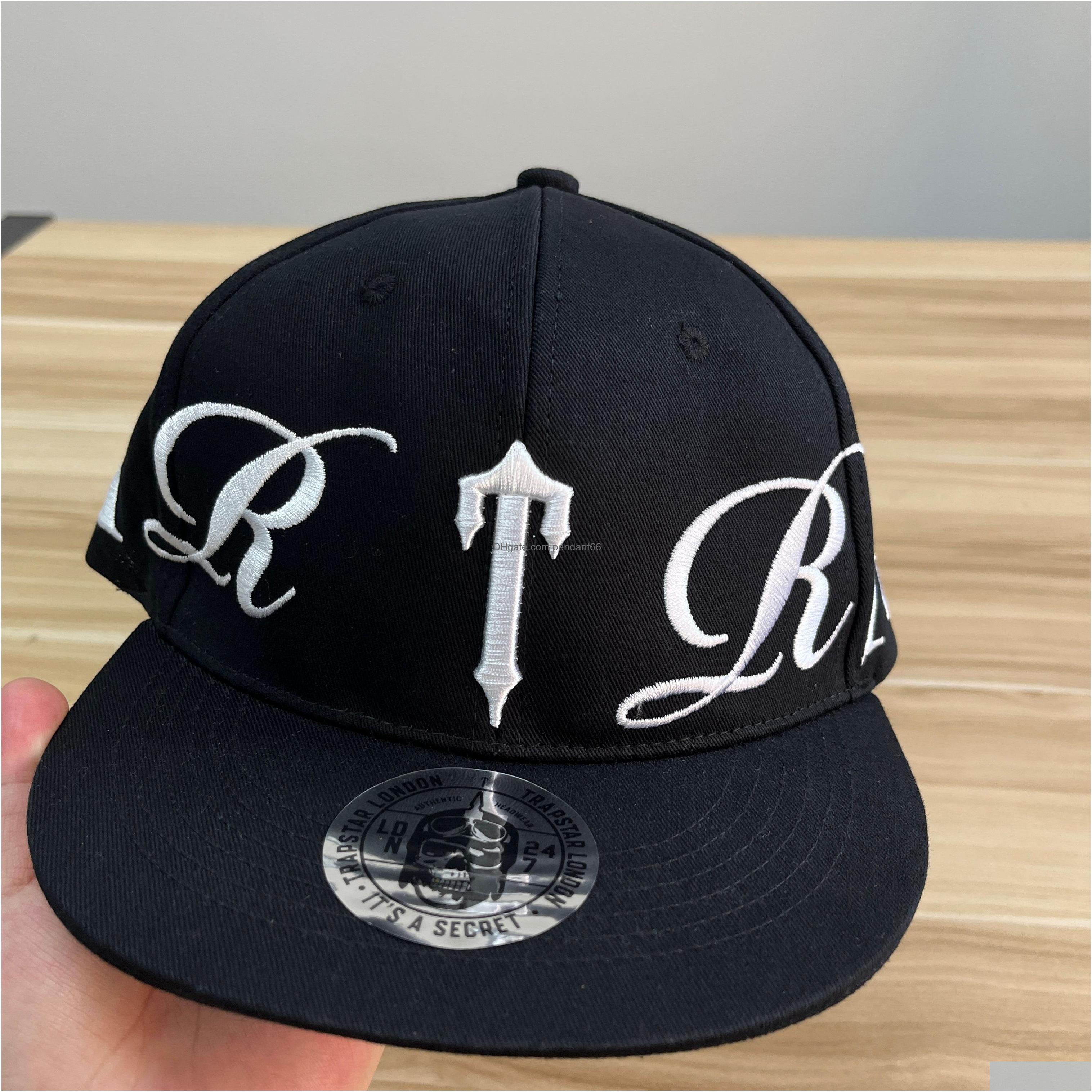 couple trapstar designer baseball cap sporty lettering embroidery casquette