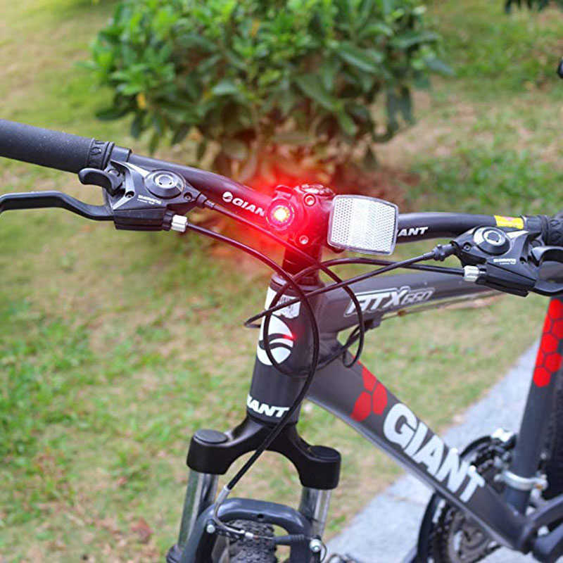 3 tryby rowerowe tylne mtb wodoodporne USB Lampa bezpieczeństwa Lampa Lampa LED migające światła kasku rowerowe