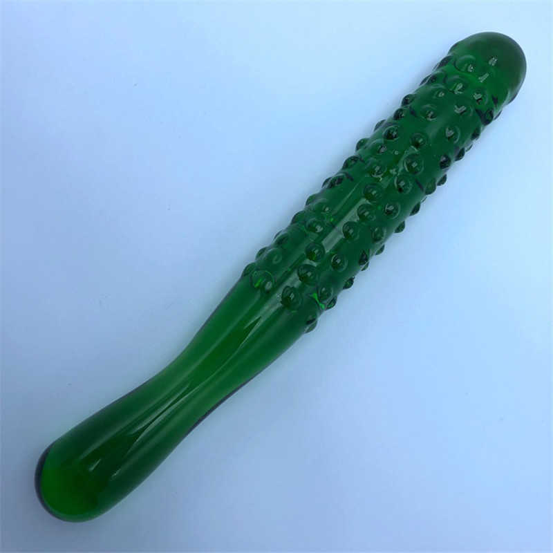 Dildo Glass for Women Masturbation Sex Toy Fruit Vegetable Artificial Penis Anal Plug Tune Gays Product 0804