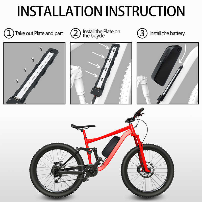 Batteria bicicletta elettrica Ebike Hailong G70 G56 21700 18650 Samsung LG Cells Pack 48V 19.2AH 36V 24AH 52V 14.4AH Batteria al litio