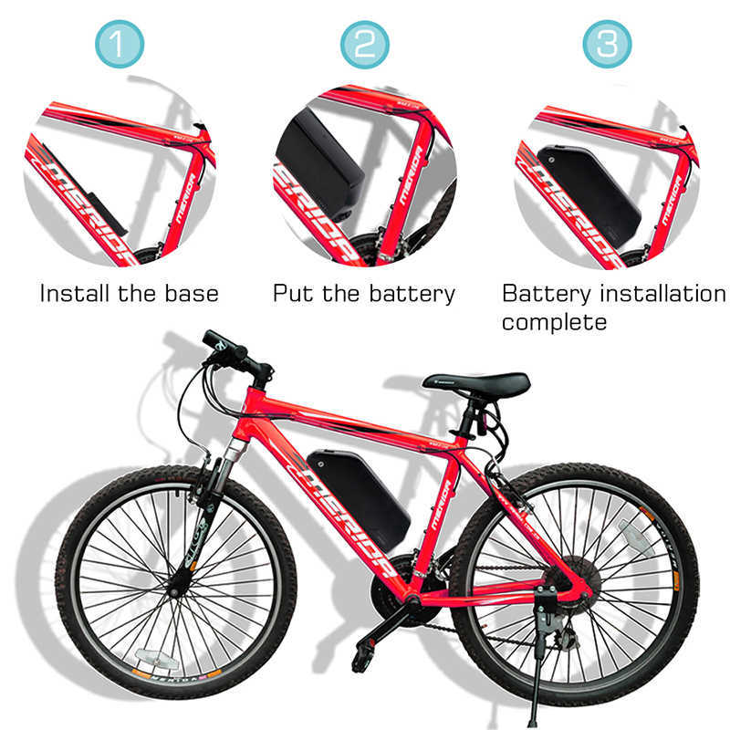 21700 Polly Ebike batterie 36V 33.6Ah 48V 24Ah 52V batterie tube descendant 60V 19.2Ah 72V 14.4Ah batterie au Lithium pour Bafang 2000W-250W