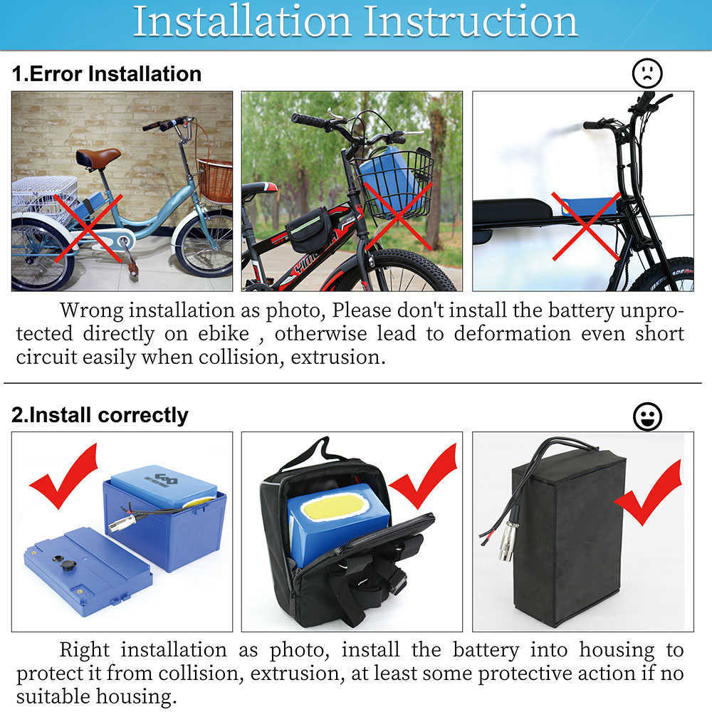 21700 LG 48V Electric Escooter Battery Pack 4800mAh 36V Ebike Battery 52V 24AH 28.8AH 30A 50A BMS FÖR BAFANG 1000W 1800W 2000W