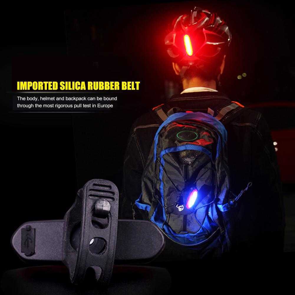 Lights Durable Taillight Skillful Manufacture Mountain Bicycle Rear Lighting USB Rechargeable Night Cycling Bike Induction Lamp 0202