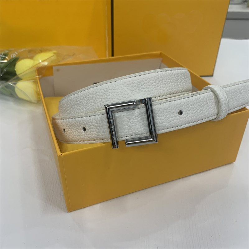 Cinturón de lujo Diseñador Hombres Mujeres Pretina Oro Plata Letra Hebilla 2 5 cm Cinturones de cuero 274s