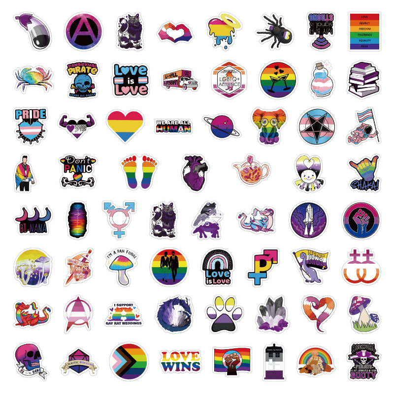 Gay Pride Stickers Rainbow Stickers f￶r LGBTQ W15741575