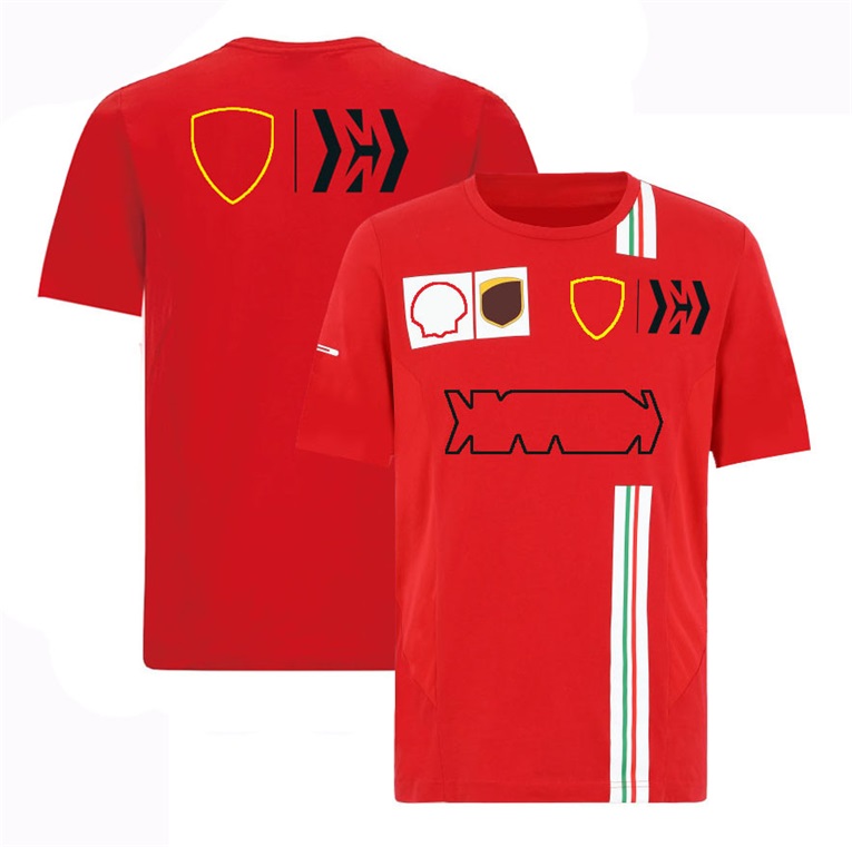 F1 Formule One Team Vêtements de nouveaux t-shirts à manches courtes à manches courtes Sports de course à séchage rapide Vêtements pour hommes personnalisés