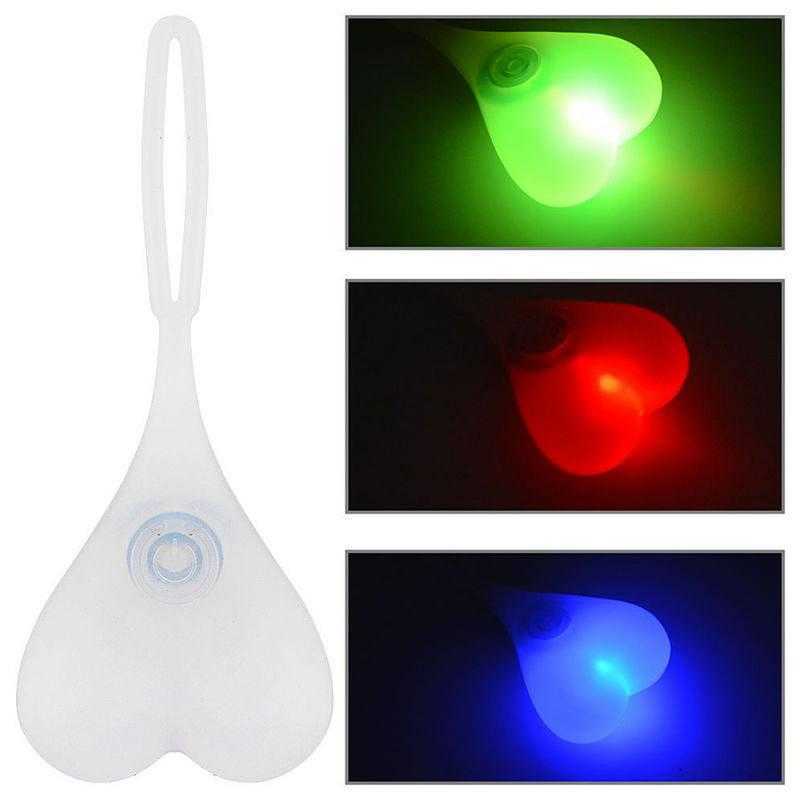 s Creative Bicycle Rear Taillight Riding Waterproof LED Heart Ball Safety Light Lamp Bike Accessories Hot 0202