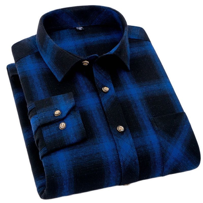 Hommes chemises décontractées de haute qualité doux confortable hommes automne printemps hiver à manches longues mode flanelle Plaid mâle Camisas 230202