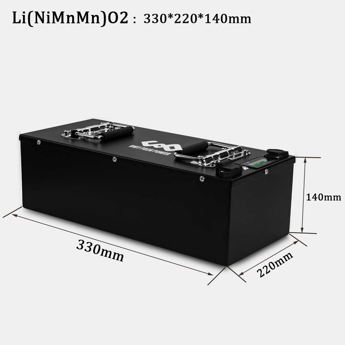 Escooter Ebike Battery 48V 50AH Aluminium Shell Batteria Pack 2000 Cycles för 1000W 1500W 1800W 2000W Motorcykel trike Motor