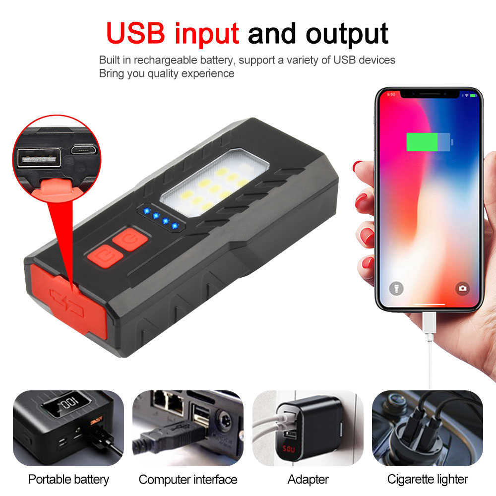 s USB Front Bike Bulit-in 4000 mAh Battery Cycling Lamp 6 Modes Bicycle Headlight with Red Blue Flashing Side Light 0202