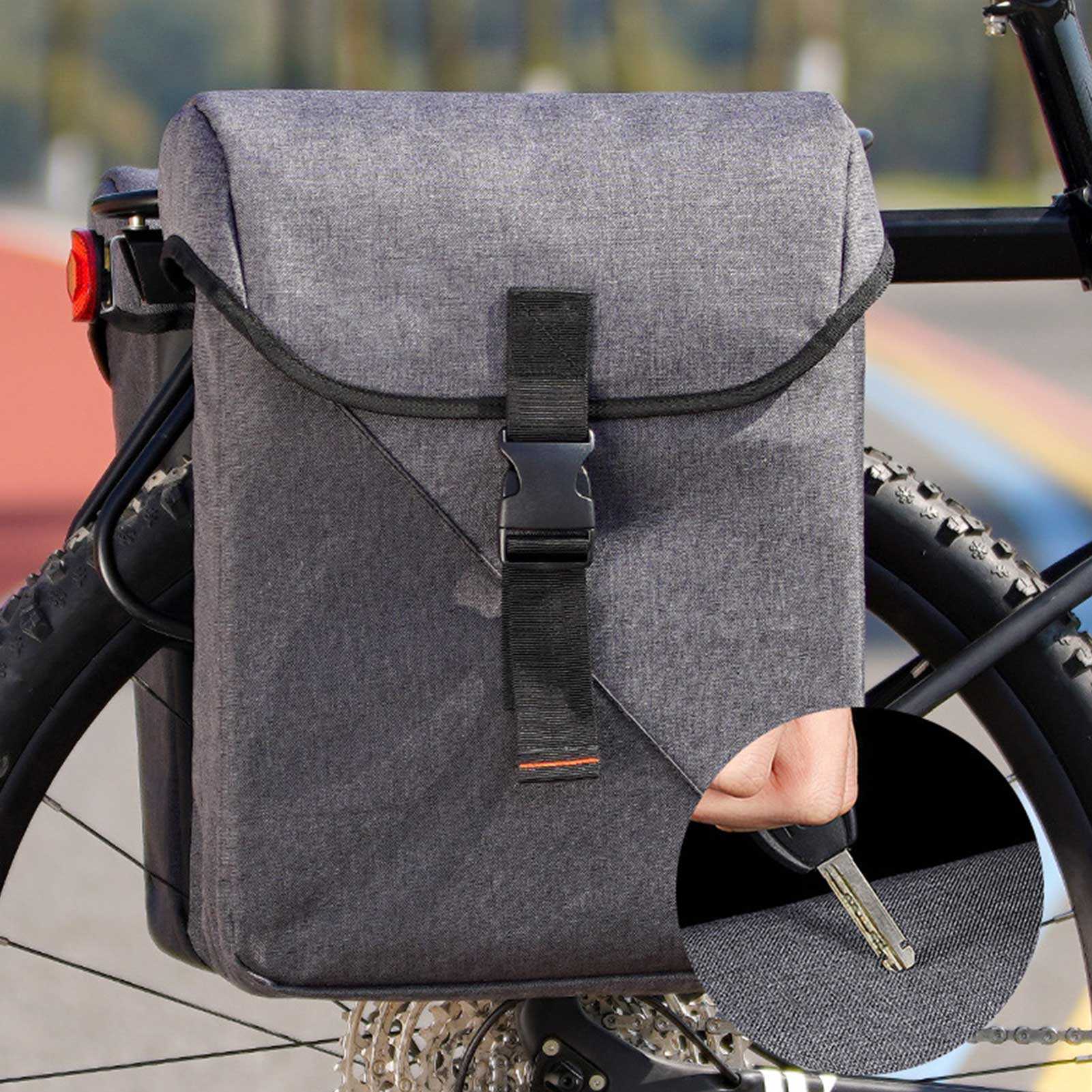 Panniers portátil pannier s motocicleta de passeio de bicicleta de bicicleta traseira saco de banco traseiro de grande capacidade 0201