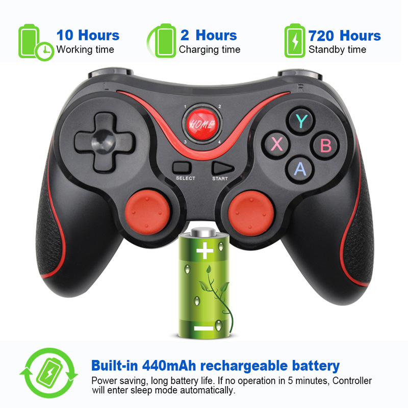 Terios T3 Game Controllers joysticks Android Wireless Bluetooth Gamepad Gaming BT 3.0 للهاتف الذكي Tablet PC Box Universal Free