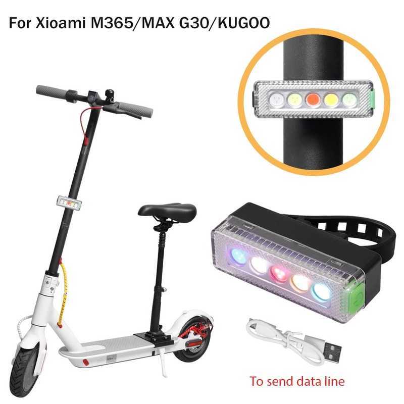 s Fanale posteriore bicicletta scooter Luce a LED impermeabile ricaricabile Fanale posteriore ciclismo di notte Lampada di sicurezza Accessori bici 0202