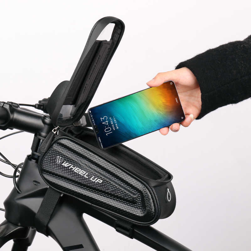 Sacoches s COPOZZ noir vélo guidon sacoche étanche ajustement inférieur à 7 pouces téléphone vélo sac équipement d'équitation 0201