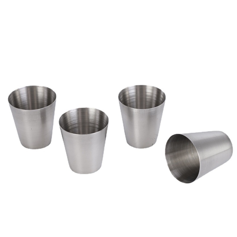 5 in 1 Wine Cups Set 30ml Drinking Glass Stainless Steel Shot Glasses Cups Wine Beer Whiskey Mugs Outdoor Travel Cup