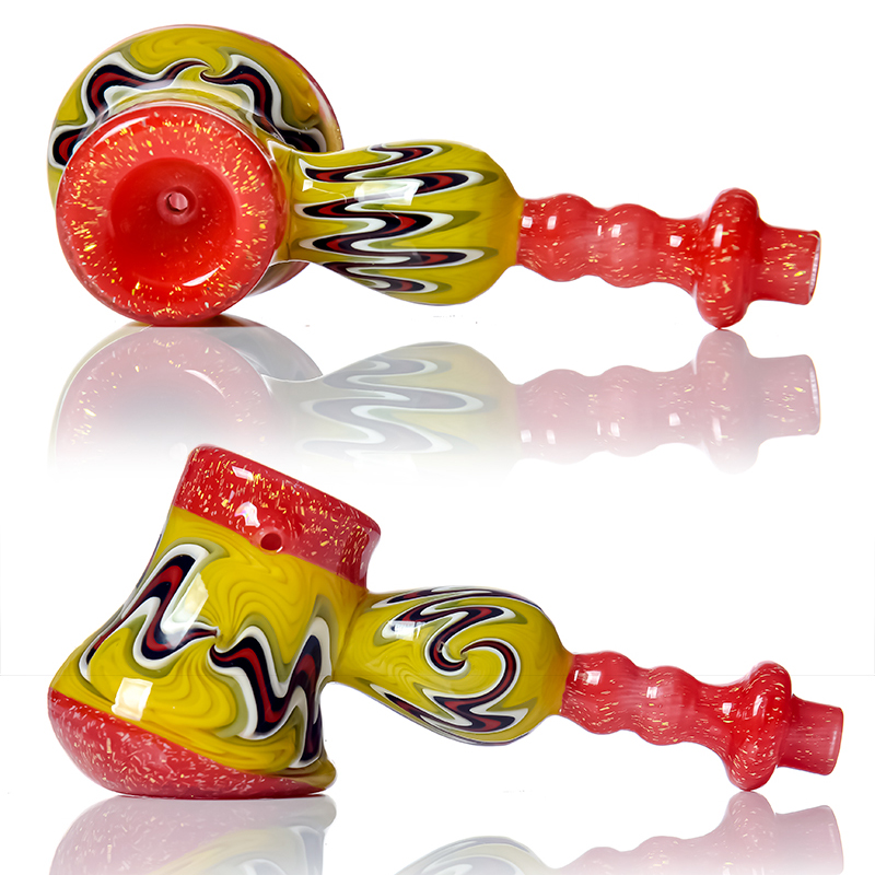 Pipe à main en verre Pipes colorées accessoires pour fumer narguilé pour Bong Bubble Dab Rig