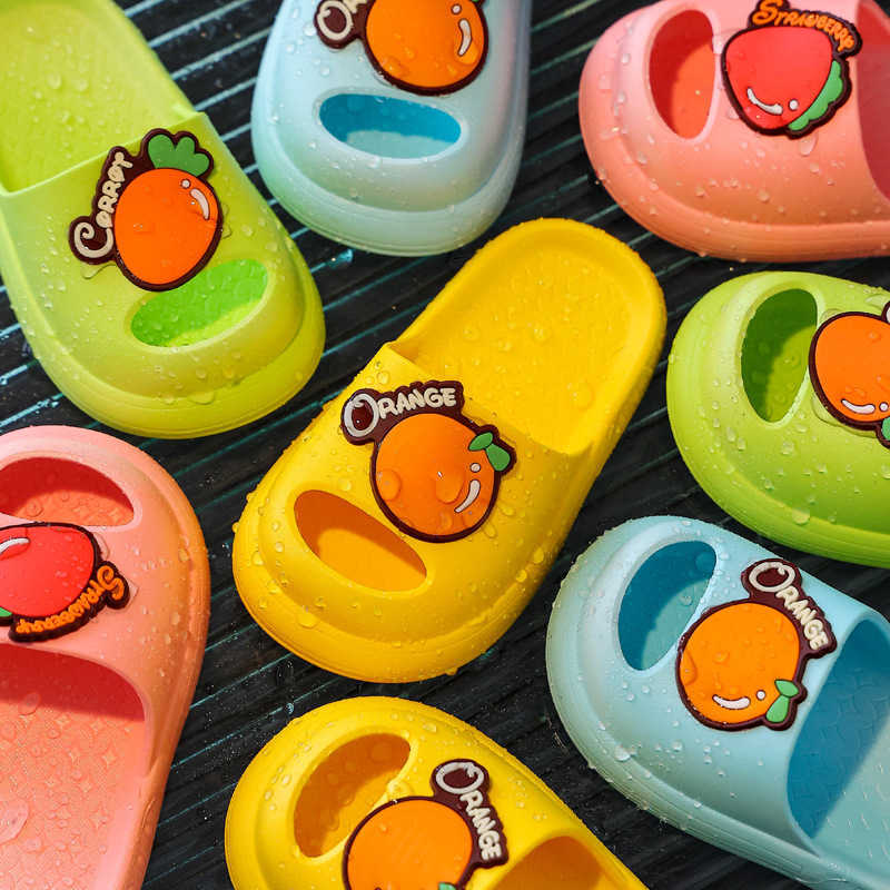 Slipper Kids Baby Girls House Shoes Summer Outdoor Cute Slippers Child Slides Beach Pantunflas Para Chaussure Enfant Fille 0203