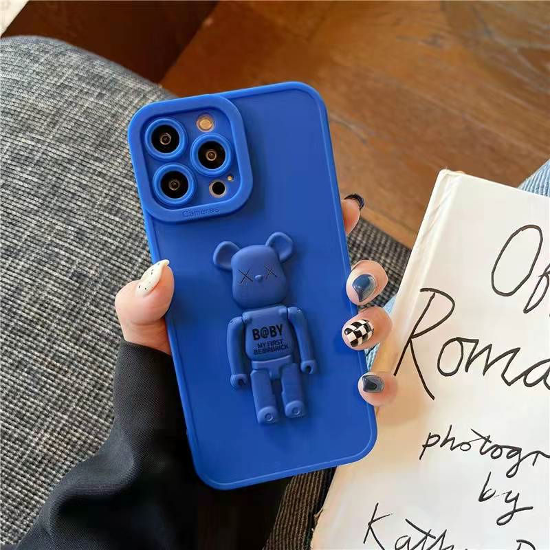 yezhou2 Apple Designer Phone Cases for iPhone13 Phone Case XS/XR Bear Bear Bracket 12 Pupil XSMax