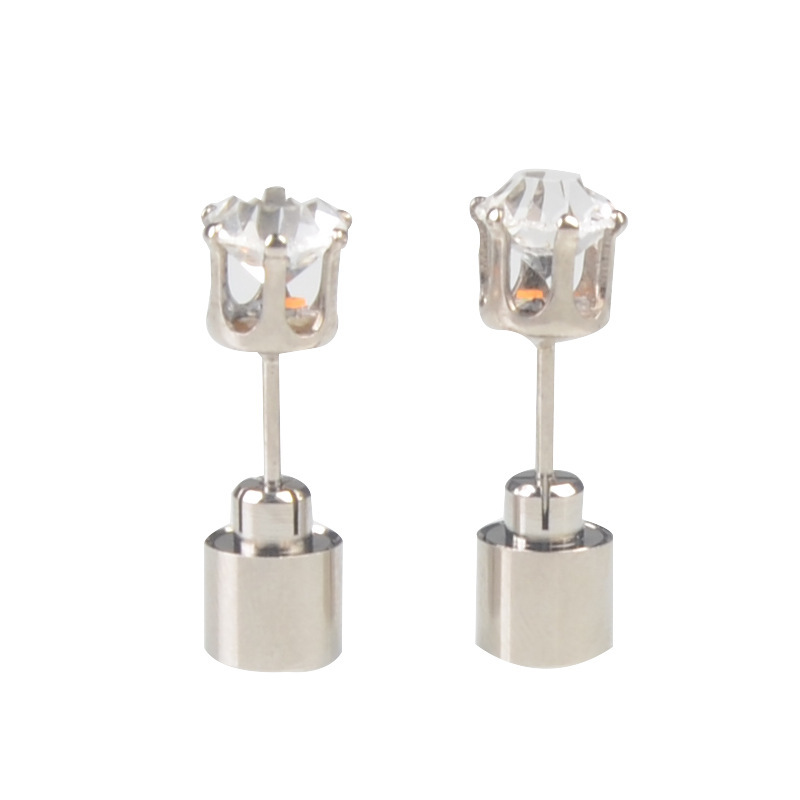 커플 LED LUMINONE EARRINGS EAR STUDS BAR APTRISTER SUPPLIES DIAMOND EARRINGS FACHING 액세서리