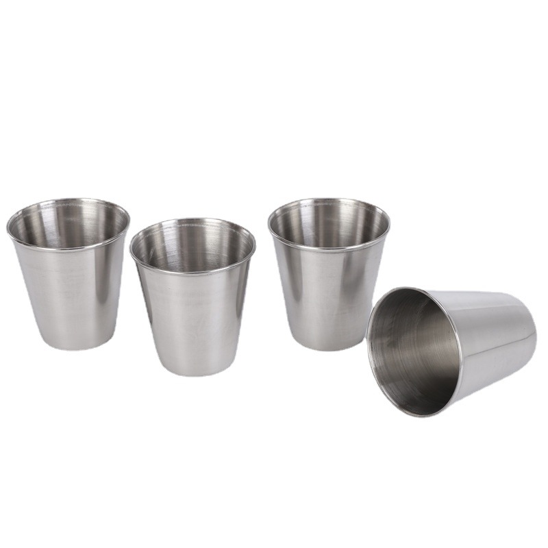 Ensemble de tasses à vin 5 en 1, verre à boire de 70ml, verres à Shot en acier inoxydable, tasses à vin, bière, whisky, tasse de voyage en plein air