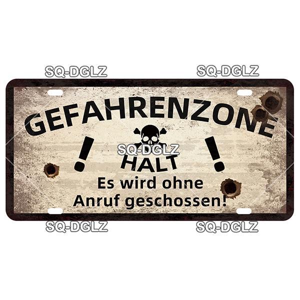 Vintage Berlin City Nummernschild War Blechschild Store Bar Wanddekoration Metallschild Home Decor Gemälde Plaketten Poster Wohnzimmer Wanddekoration w01