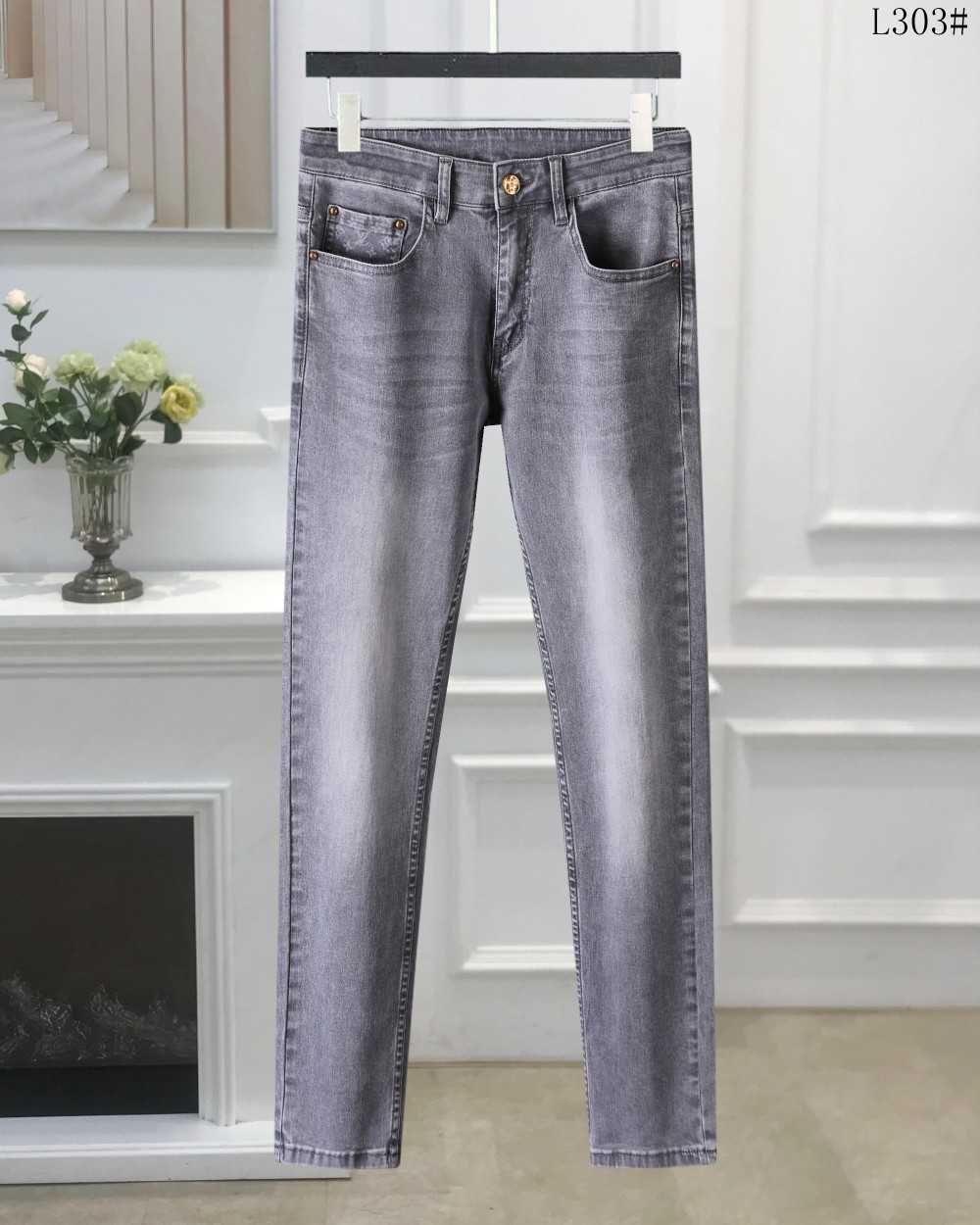 2023 calças de brim masculinas v marca designer luxo alta rua reta jean jeans azul lavado grande buraco calças com zíper preto pant246n