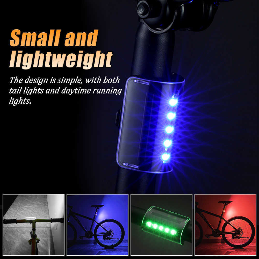 Свет USB Аккуратный зарядный фонарь интеллектуальная зарядка велосипедная задняя лампа Автоматическая запуск-стоп.