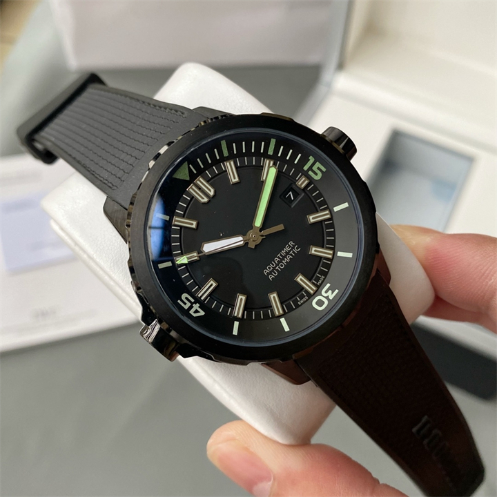 Montre de Luxe Men Watches 44mm 자동 기계식 운동 강철 케이스 럭셔리 시계 손목 시계 발광 02