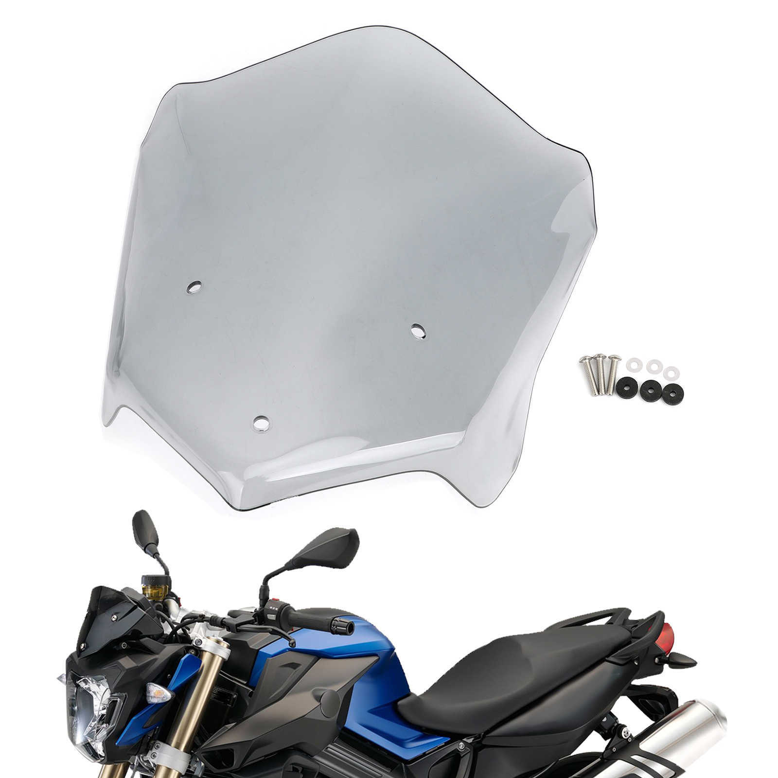 Topteng ABS Plastic Windshield WindScreen for BMW F800R 2015-2020 Motorcycle Accessories 0203