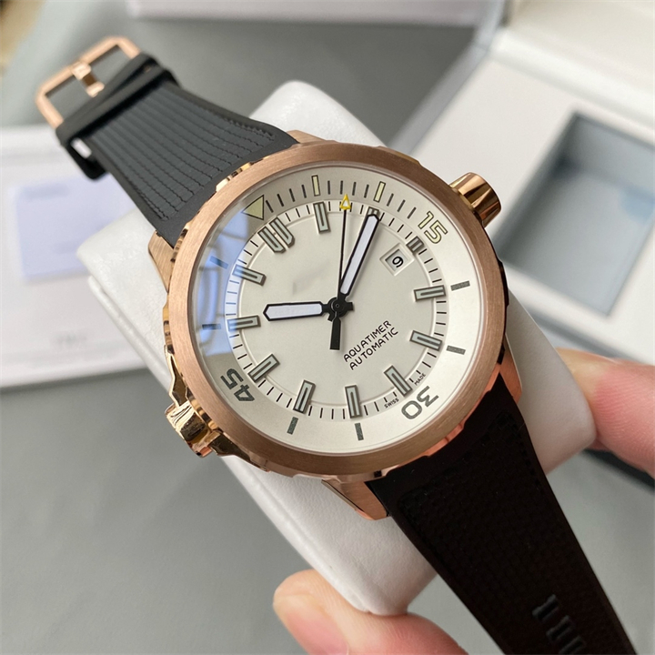 Montre de Luxe Men Watches 44mm 자동 기계식 운동 강철 케이스 럭셔리 시계 손목 시계 발광 02