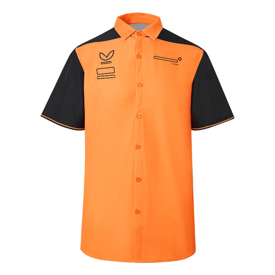 Nouveaux T-shirts pour hommes et femmes Formula One F1 Polo Vêtements Top Team Casual pour l'été à manches courtes régulières de grande taille Bureau Boutonné Blouses Koc9